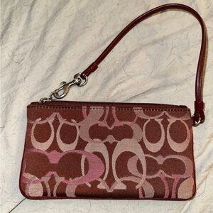 SOLD - Coach Coin Wallet / Wrislet Pouch